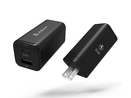 ADAM ELEMENTS Omnia X6A PD 65W GaN Wall Charger - Black For Discount