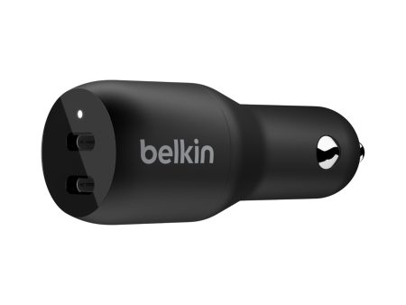 BELKIN Dual USB-C 36W Car Charger - Black_old code Discount