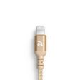 ADAM ELEMENTS Peak III Braided Lightning Cable 1.2m - Gold For Discount