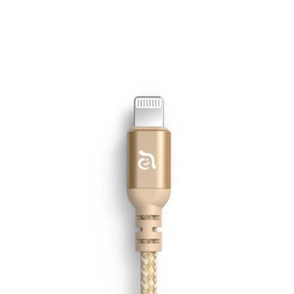 ADAM ELEMENTS Peak III Braided Lightning Cable 1.2m - Gold For Discount