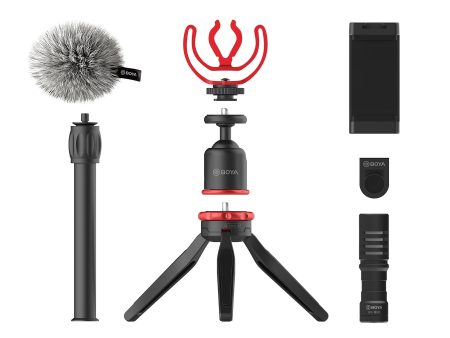 BOYA Universal Smartphone Video Kit - Black Hot on Sale