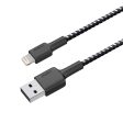 AUKEY MFI Certified Braided Lightning Cable 1.2m - Black Online now