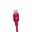 ADAM ELEMENTS Peak III Braided Lightning Cable 2m - Red Fashion