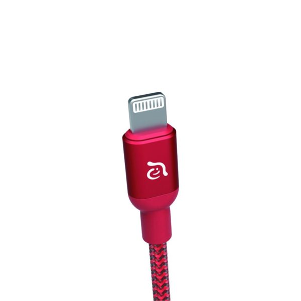 ADAM ELEMENTS Peak III Braided Lightning Cable 2m - Red Fashion