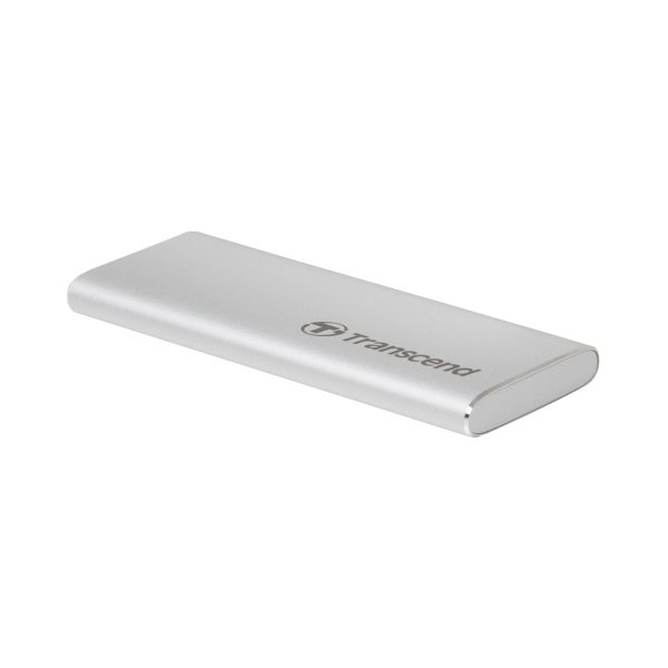 TRANSCEND ESD260C Portable SSD USB 3.1 Gen 2 Type C 500GB - Silver Discount