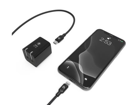 ADAM ELEMENTS Omnia X3 30W USB-C PD Wall Charger + USB-C to Lightning 1.2m - Black Online