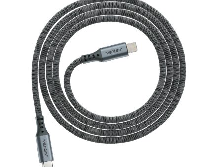 VENTEV Chargesync Alloy USB-C to Lightning Cable 1.2m - Steel Gray on Sale