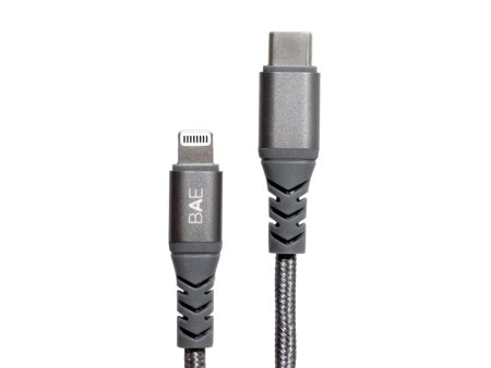 BEFORE ANYTHING ELSE Raptor Braided USB-C to Lightning cable 1.2m - Grey Sale