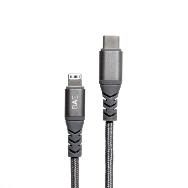 BEFORE ANYTHING ELSE Raptor Braided USB-C to Lightning cable 1.2m - Grey Sale