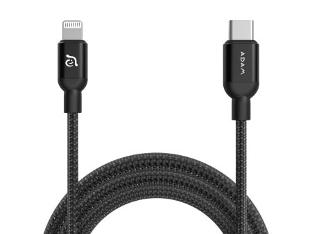 ADAM ELEMENTS PeAk II C200B USB-C to Lightning Cable 2m - Black on Sale