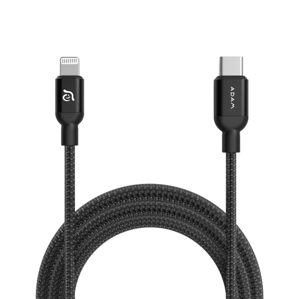 ADAM ELEMENTS PeAk II C200B USB-C to Lightning Cable 2m - Black on Sale