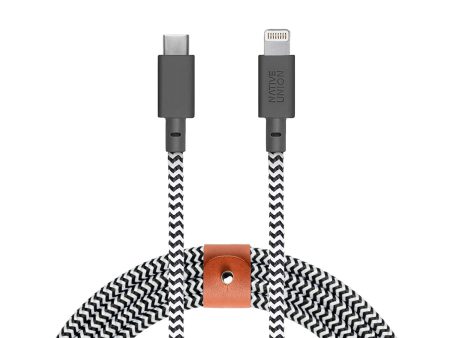 NATIVE UNION Braided USB-C to Lightning Belt Cable 1.2m - Zebra Discount