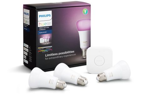 PHILIPS HUE White and Color Ambience Bulb Set of 3 (E27) Hot on Sale