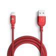 ADAM ELEMENTS Peak III Braided Lightning Cable 1.2m - Red on Sale