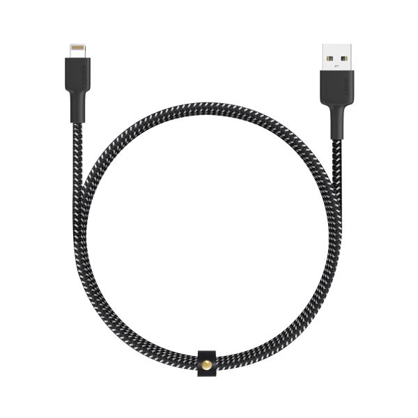 AUKEY MFI Certified Braided Lightning Cable 2m - Black Supply