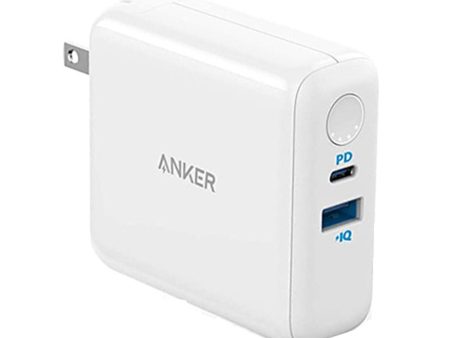 ANKER PowerCore III Fusion PD 5000mAh Power Bank and Wall Charger - White Hot on Sale