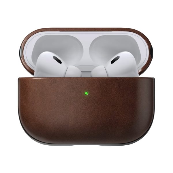 NOMAD Leather Case for AirPods Pro 2nd gen - Brown on Sale