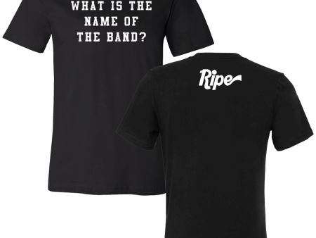 What Is The Name Of The Band [TEXT ONLY] Tee (Black) For Cheap