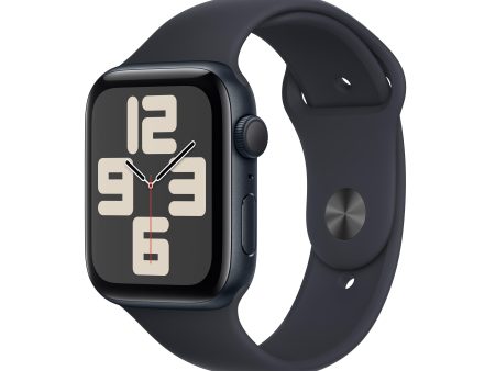 Apple Watch SE GPS 44mm Midnight Aluminum Case with Midnight Sport Band - S M Discount