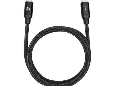 ADAM ELEMENTS Casa C200 USB-C to USB-C 100W Cable - Black Online Sale