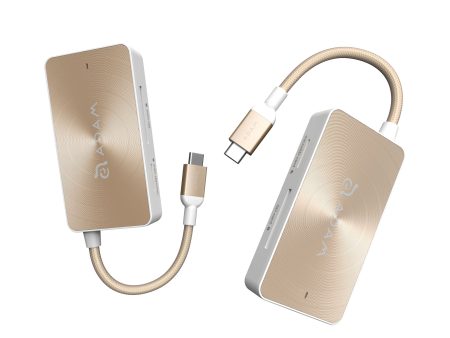 ADAM ELEMENTS Casa PDC501 USB C 5-in-1 Hub - Gold Online Hot Sale