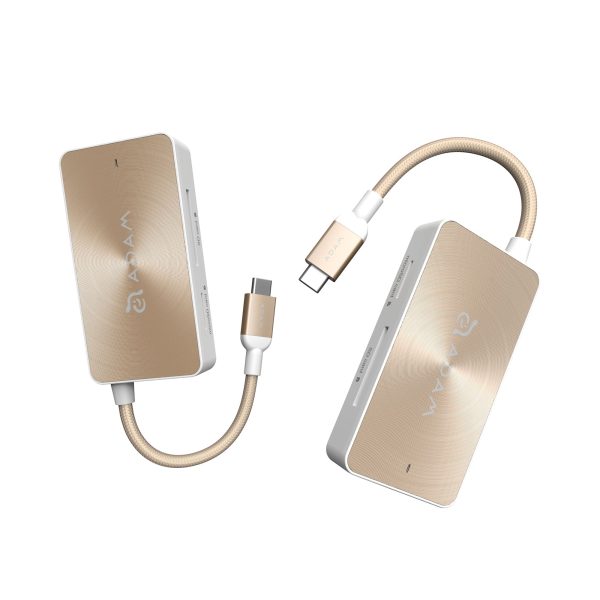 ADAM ELEMENTS Casa PDC501 USB C 5-in-1 Hub - Gold Online Hot Sale