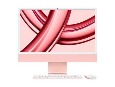 24-inch iMac with Retina 4.5K display: Apple M3 chip with 8‑core CPU and 8‑core GPU, 256GB SSD - Pink Hot on Sale