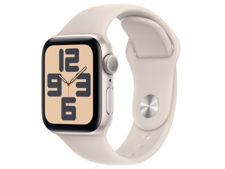 Apple Watch SE GPS 40mm Starlight Aluminum Case with Starlight Sport Band - M L Sale