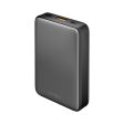 ENERGEA Compac Alumini 10,000mAh USB-C PD Powerbank - Gun Metal on Sale