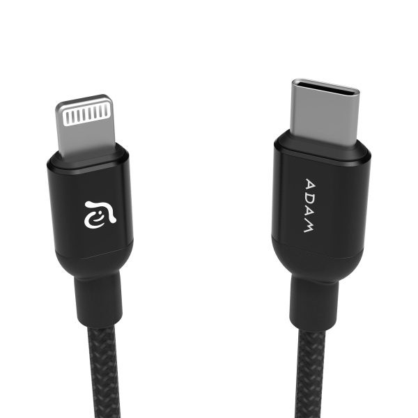 ADAM ELEMENTS PeAk II C200B USB-C to Lightning Cable 2m - Black on Sale