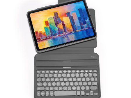 ZAGG Pro Keys Keyboard Case for iPad 12.9 (5th-6th Gen) - Charcoal For Discount