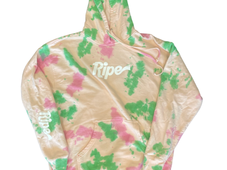 Logo Tie Dye Pullover Hoodie Fashion