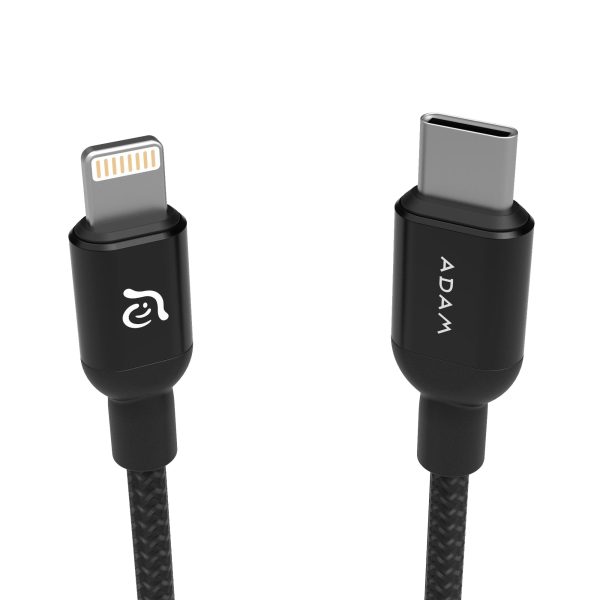 ADAM ELEMENTS PeAk II Braided USB-C to Lightning cable 1.2m - Black Cheap