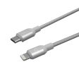 ADAM ELEMENTS PeAk II Braided USB-C to Lightning cable 1.2m - Silver Online Sale