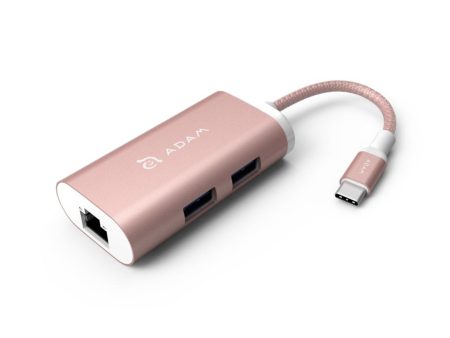 ADAM ELEMENTS Casa eC301 USB C 3-in-1 Hub - Rose Gold Online now