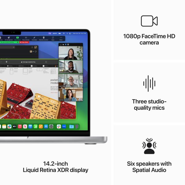 14-inch MacBook Pro: Apple M3 Max chip with 14‑core CPU and 30‑core GPU, 1TB SSD - Silver Online