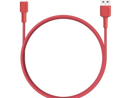 AUKEY MFI Certified Braided Lightning Cable 2m - Red For Sale