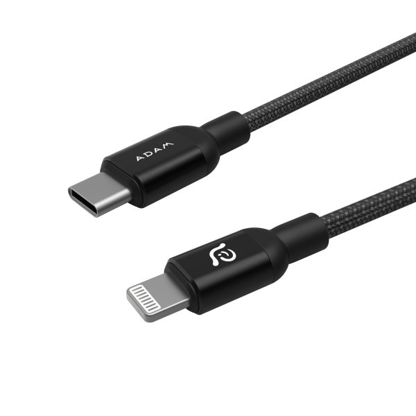 ADAM ELEMENTS PeAk II C200B USB-C to Lightning Cable 2m - Black on Sale