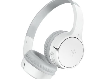 BELKIN Soundform Mini Wireless On-Ear Headphones For Kids - White For Cheap