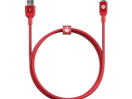 ADAM ELEMENTS Casa M100+ USB3.1 Gen2 USB-C to USB-A Cable - Red Sale