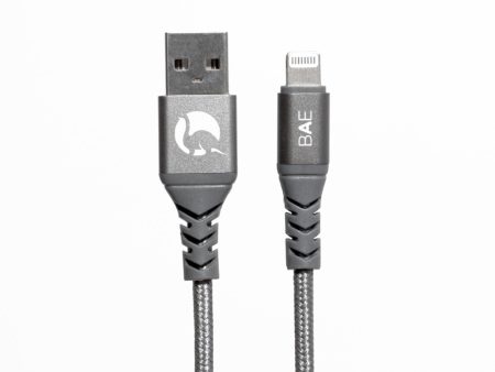 BEFORE ANYTHING ELSE Raptor Braided USB-A to Lightning cable 1.2m - Grey Online