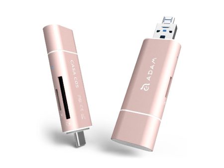 ADAM ELEMENTS Casa C05 5-in-1 OTG Card Reader - Rose Gold Supply