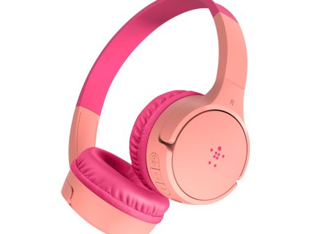 BELKIN Soundform Mini Wireless On-Ear Headphones For Kids - Pink For Cheap