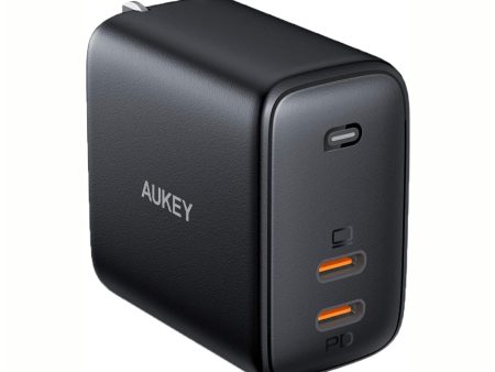 AUKEY Omnia Duo 65W Dual Port USB-C PD GaN Wall Charger - Black Discount