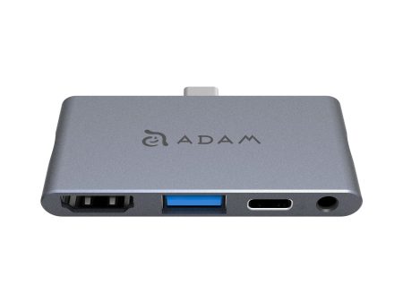 ADAM ELEMENTS Casa Hub i4 USB-C 4-in-1 Hub for iPad  Pro - Grey Supply