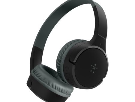 BELKIN Soundform Mini Wireless On-Ear Headphones For Kids - Black Hot on Sale