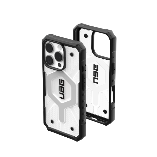 UAG Pathfinder Clear MagSafe Case for iPhone 16 Pro - Ice Silver For Sale