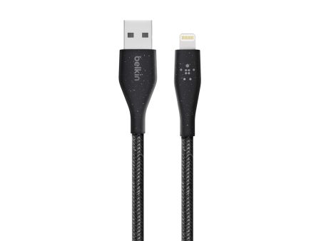 BELKIN Duratek Plus Lightning to USB-A Cable with Strap 4ft - Black Online