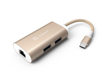 ADAM ELEMENTS Casa eC301 USB C 3-in-1 Hub - Gold Sale