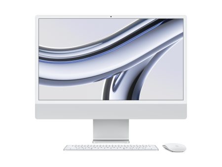 24-inch iMac with Retina 4.5K display: Apple M3 chip with 8‑core CPU and 10‑core GPU, 256GB SSD - Silver Online Sale